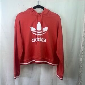 adidas Coral Red Crew Neck Sweater